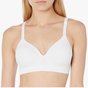Hanes Perfect Coverage ComfortFlex Fit Wirefree Bra G260 in White Rib